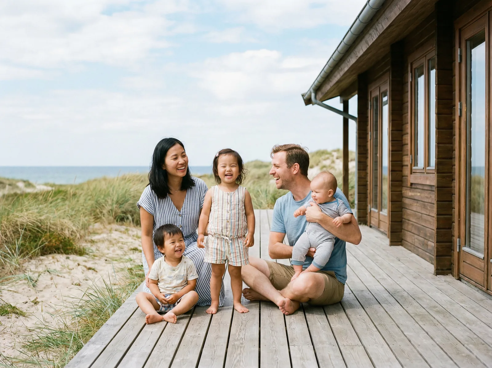Familienurlaub im Ferienhaus in der Natur – Architekturfotografie für hochwertige Ferienobjekte und naturnahes Interior Design
