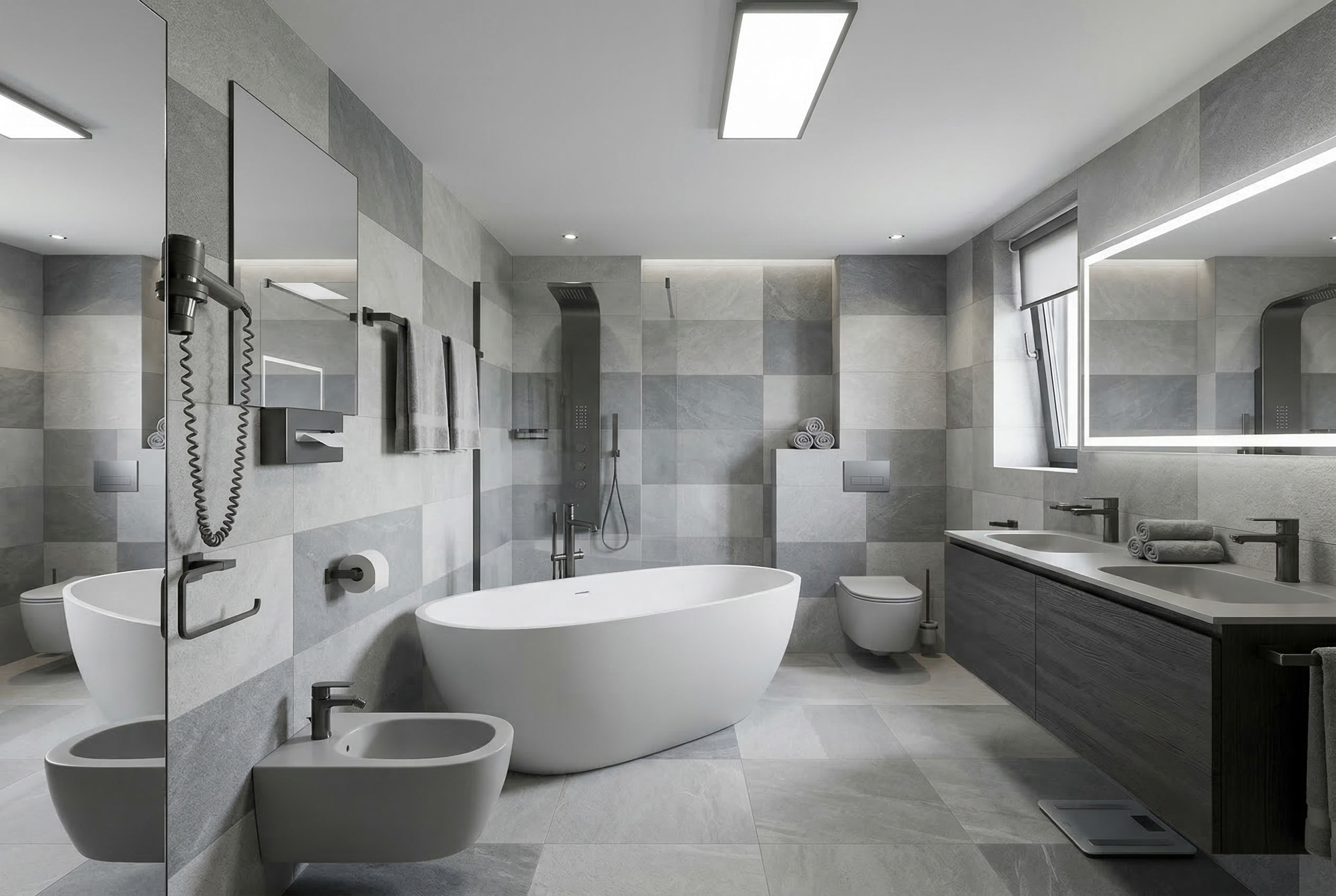 Hotelzimmer mit Gästen